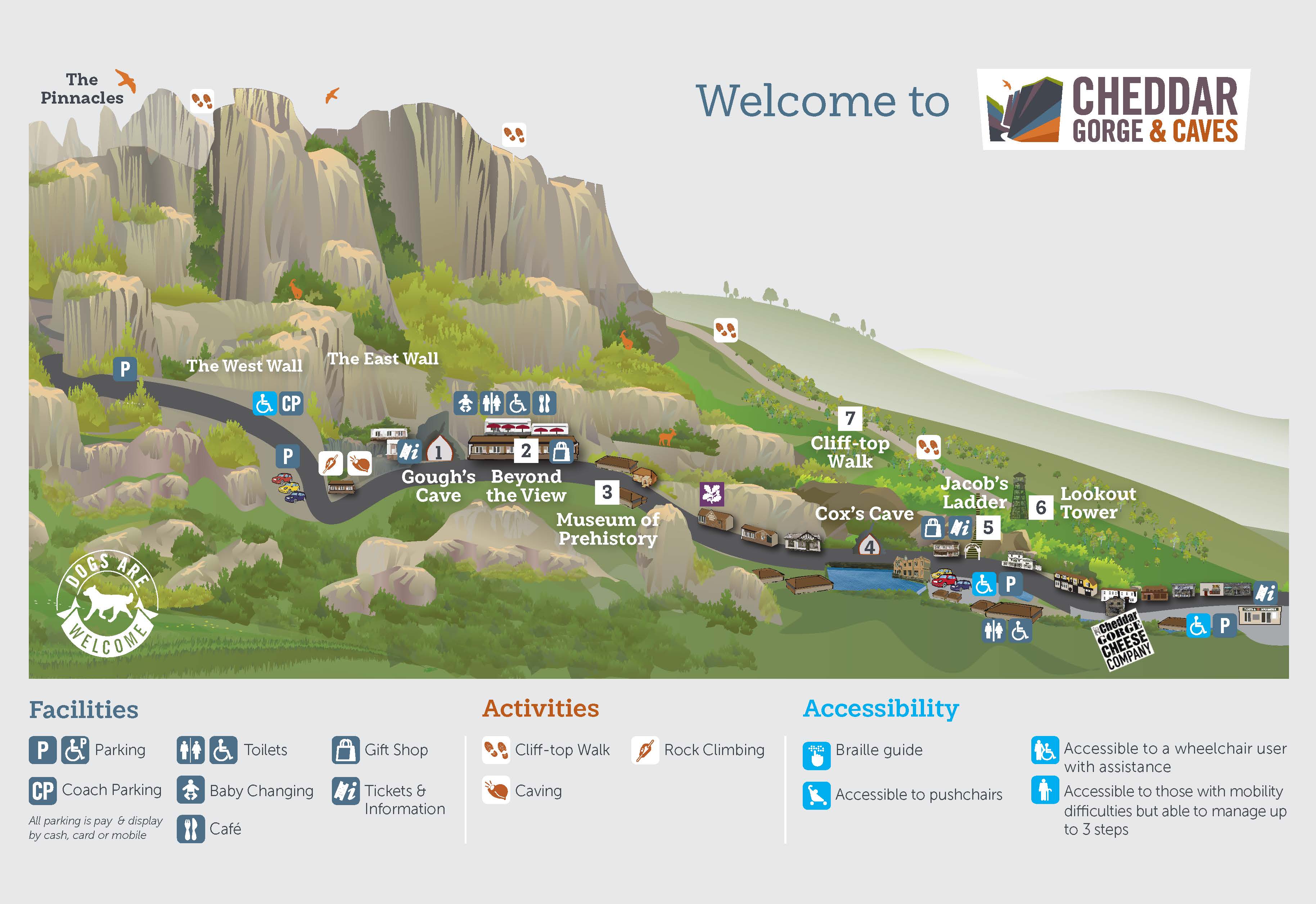 Cheddar Gorge map